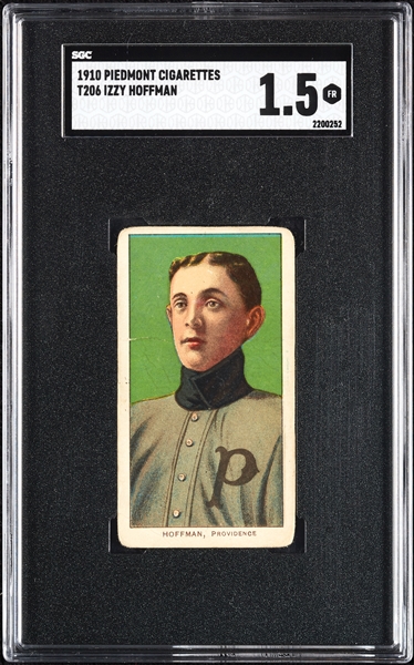 1909-11 T206 Izzy Hoffman SGC 1.5