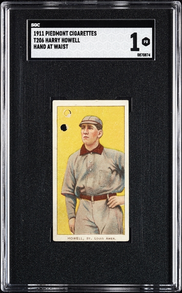 1909-11 T206 Harry Howell Hand At Waist SGC 1