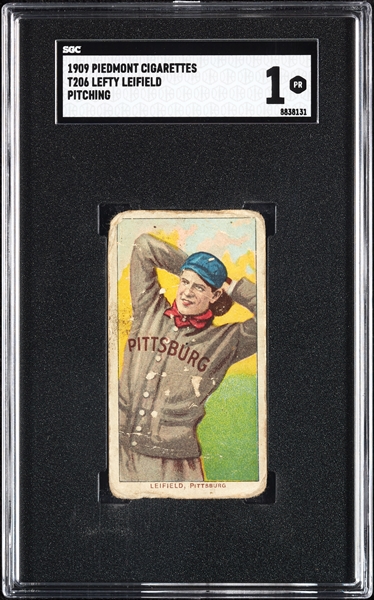 1909-11 T206 Lefty Leifield Pitching SGC 1