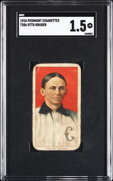 1909-11 T206 Otto Kruger SGC 1.5