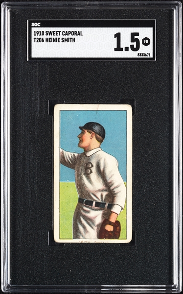 1909-11 T206 Heinie Smith SGC 1.5