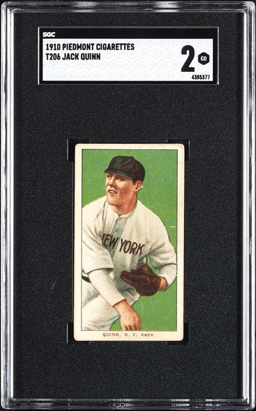 1909-11 T206 Jack Quinn SGC 2