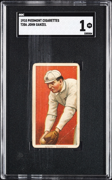 1909-11 T206 John Ganzel SGC 1