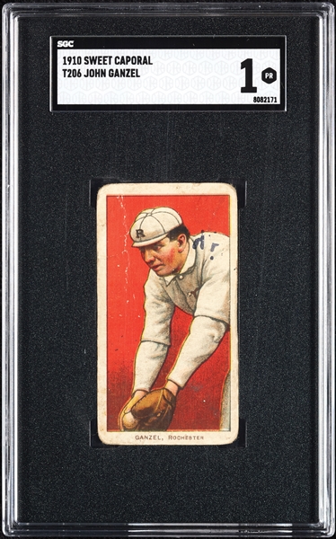 1909-11 T206 John Ganzel SGC 1