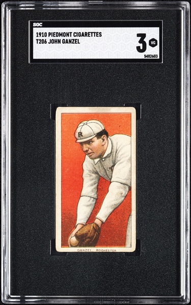 1909-11 T206 John Ganzel SGC 3