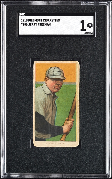 1909-11 T206 Jerry Freeman SGC 1