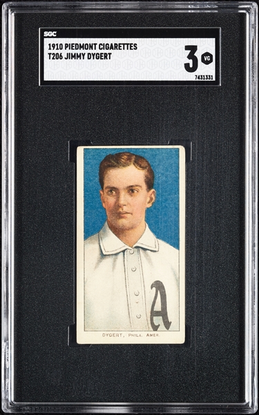 1909-11 T206 Jimmy Dygert SGC 3