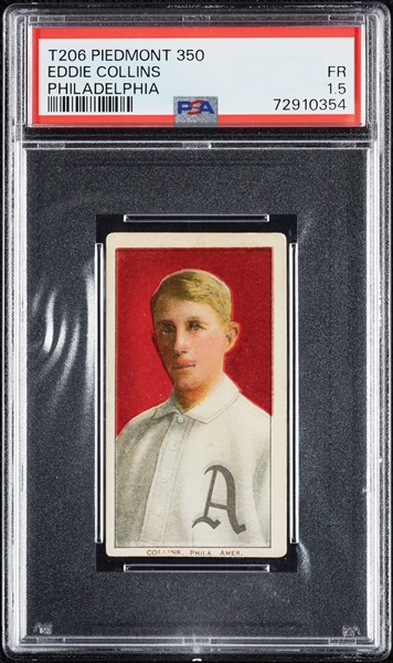 1909-11 T206 Eddie Collins Philadelphia PSA 1.5