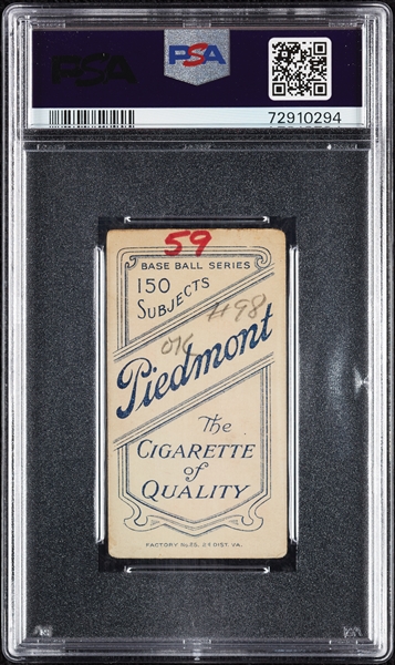 1909-11 T206 Hal Chase Portrait Pink PSA 3 (MK)