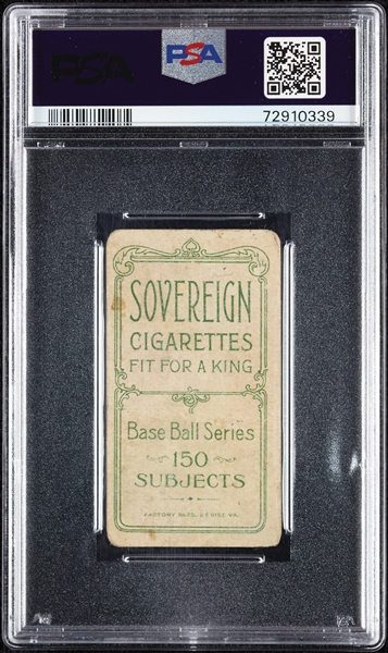 1909-11 T206 Fred Clarke Pittsburgh, Portrait (Sovereign 150 Back) PSA 1.5 (MK)