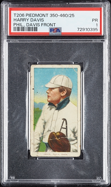 1909-11 T206 Harry Davis Phila., Davis Front PSA 1