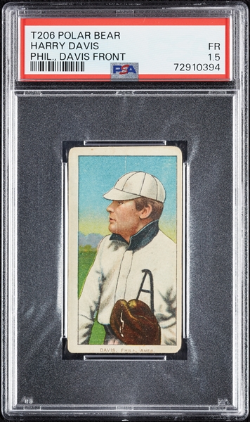 1909-11 T206 Harry Davis Phila., Davis Front PSA 1.5