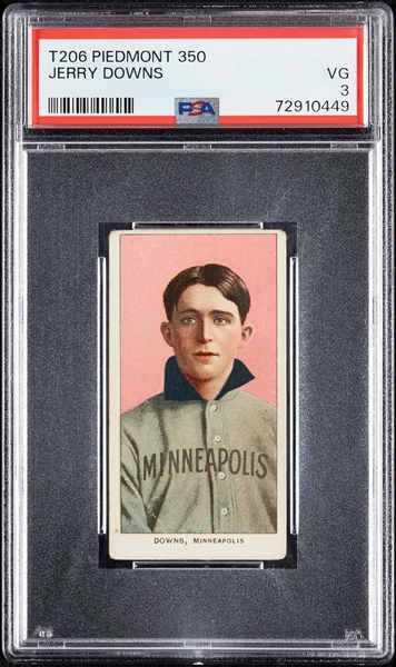 1909-11 T206 Jerry Downs PSA 3