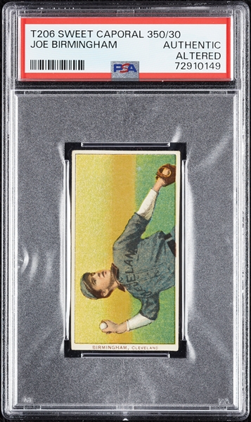 1909-11 T206 Joe Birmingham PSA Authentic