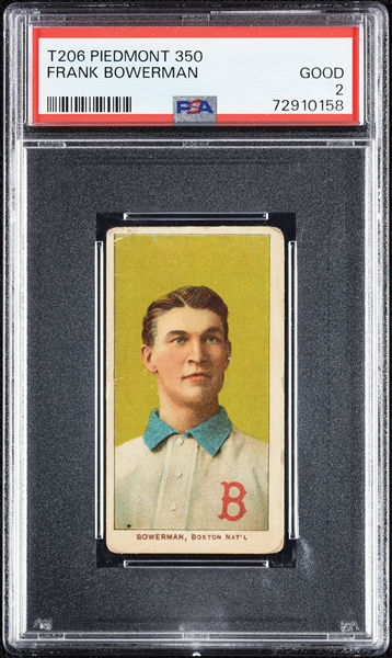 1909-11 T206 Frank Bowerman PSA 2 