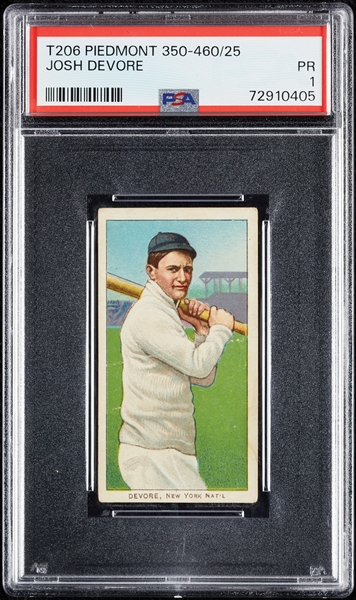 1909-11 T206 Josh Devore PSA 1