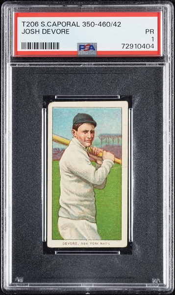 1909-11 T206 Josh Devore PSA 1