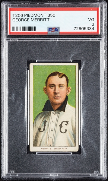 1909-11 T206 George Merritt PSA 3