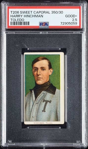 1909-11 T206 Harry Hinchman Toledo PSA 2.5