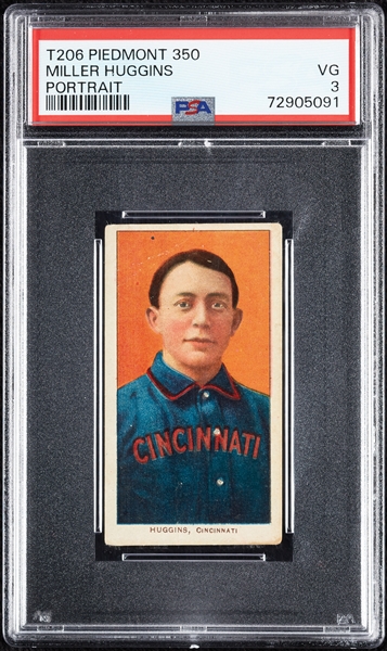 1909-11 T206 Miller Huggins Portrait PSA 3