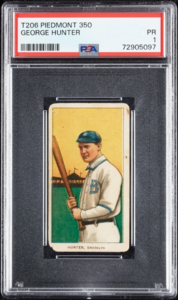 1909-11 T206 George Hunter PSA 1