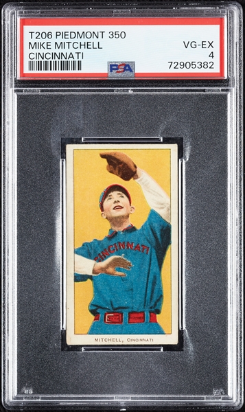 1909-11 T206 Mike Mitchell Cincinnati PSA 4