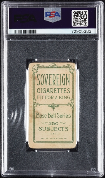 1909-11 T206 Fred Mitchell Toronto (Sovereign 350 Back) PSA 1.5