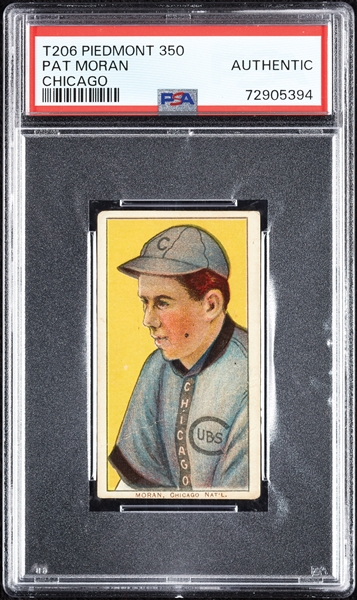 1909-11 T206 Pat Moran Chicago PSA Authentic