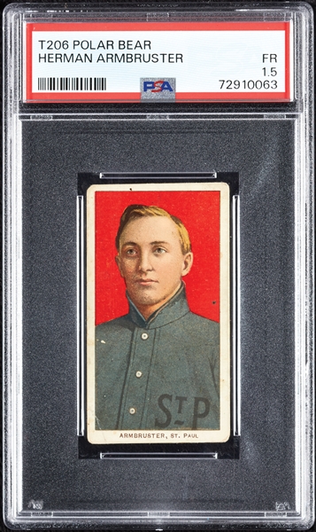 1909-11 T206 Herman Armbruster PSA 1.5