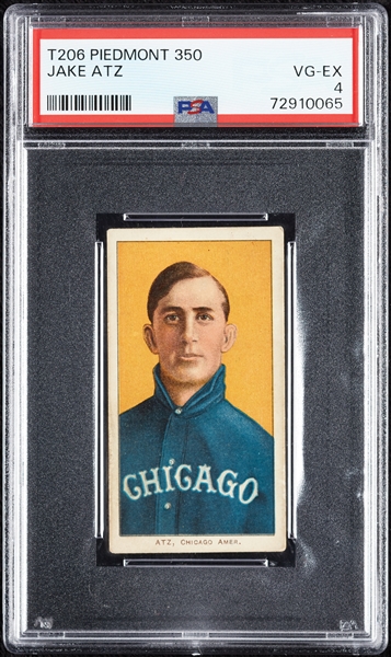 1909-11 T206 Jake Atz PSA 4