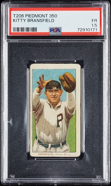 1909-11 T206 Kitty Bransfield PSA 1.5