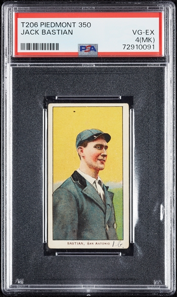 1909-11 T206 Jack Bastian PSA 4 (MK)