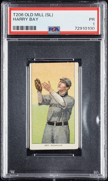 1909-11 T206 Harry Bat (Old Mill Back) PSA 1