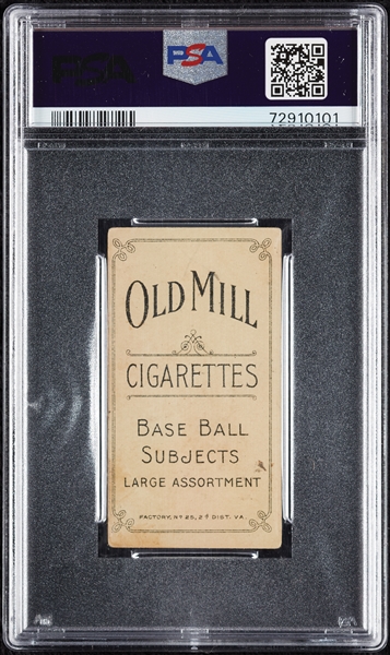 1909-11 T206 Fred Beck (Old Mill Back) PSA 3 (MK)