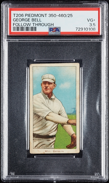 1909-11 T206 George Bell Follow Through PSA 3.5