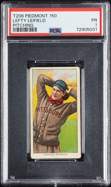 1909-11 T206 Lefty Leifield Pitching PSA 1