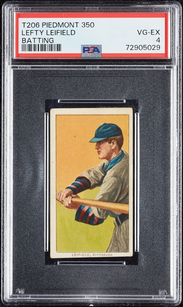 1909-11 T206 Lefty Leifield Batting PSA 4