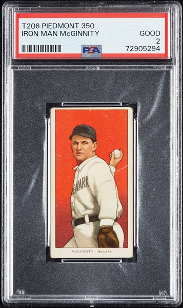 1909-11 T206 Iron Man McGinnity PSA 2