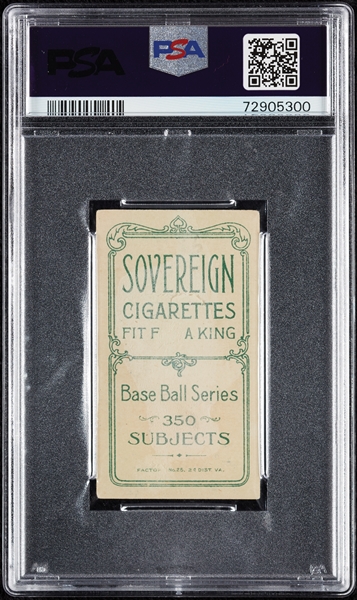 1909-11 T206 John McGraw Finger In Air (Sovereign 350 Back) PSA 2