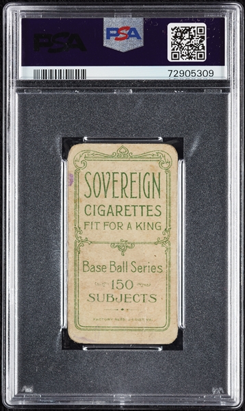 1909-11 T206 John McGraw Portrait No Cap (Sovereign 150 Back) PSA Authentic