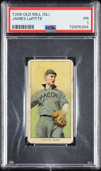 1909-11 T206 James LaFitte (Old Mill Back) PSA 1