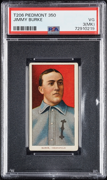 1909-11 T206 Jimmy Burke PSA 3 (MK)