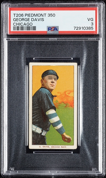 1909-11 T206 George Davis Chicago PSA 3