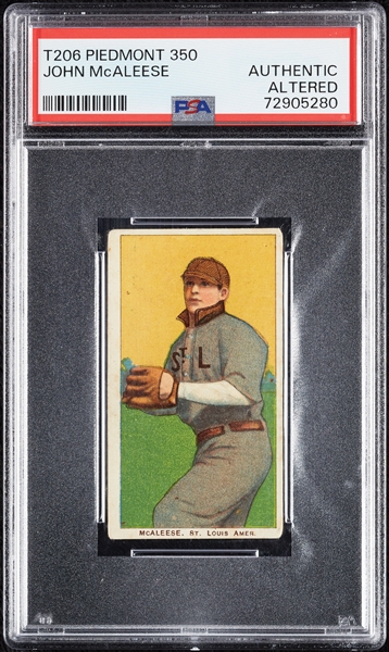 1909-11 T206 John McAleese PSA Authentic