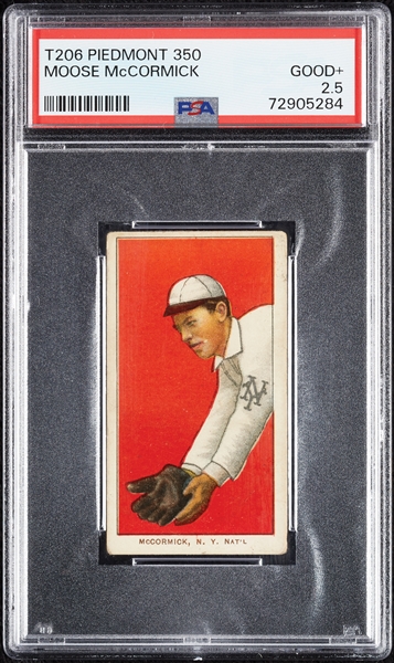 1909-11 T206 Moose McCormick PSA 2.5