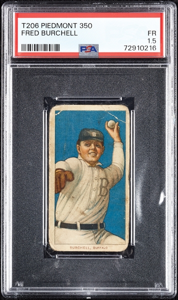 1909-11 T206 Fred Burchell PSA 1.5