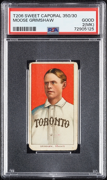 1909-11 T206 Moose Grimshaw PSA 2 (MK)