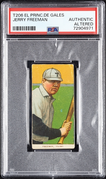 1909-11 T206 Jerry Freeman (El Principe De Gales Back) PSA Authentic