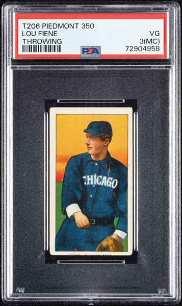 1909-11 T206 Lou Fiene Throwing PSA 2 (MC)