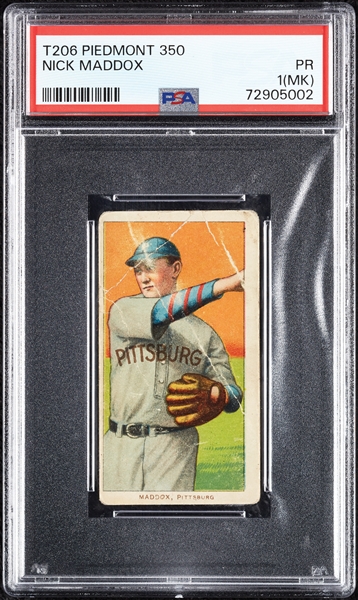 1909-11 T206 Nick Maddox PSA 1 (MK)